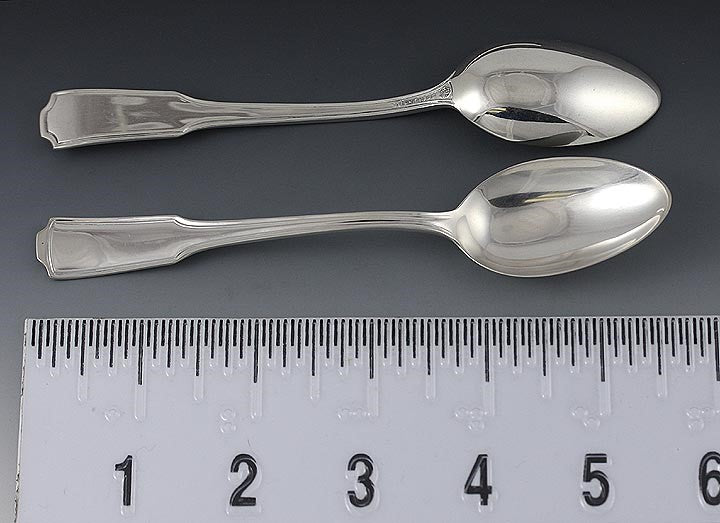 5 Sterling Silver Frank Smith Chippendale Teaspoons