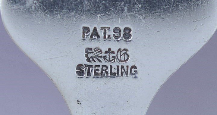 4 Gorham Sterling Silver Old Baronial Forks from the USS Aztec 6 5/8"