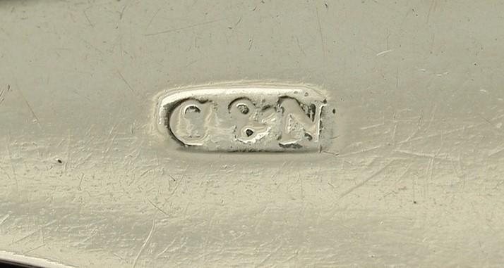 5 19th Century American Coin Silver Fiddle Pat Serving