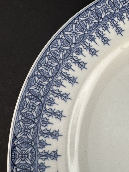 11 Royal Worcester Salad or Luncheon Plates Blue-And-White 1889