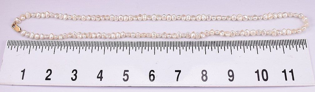 Charming Lustrous Freshwater Pearl 25" Necklace with 14K Yellow Gold Clasp