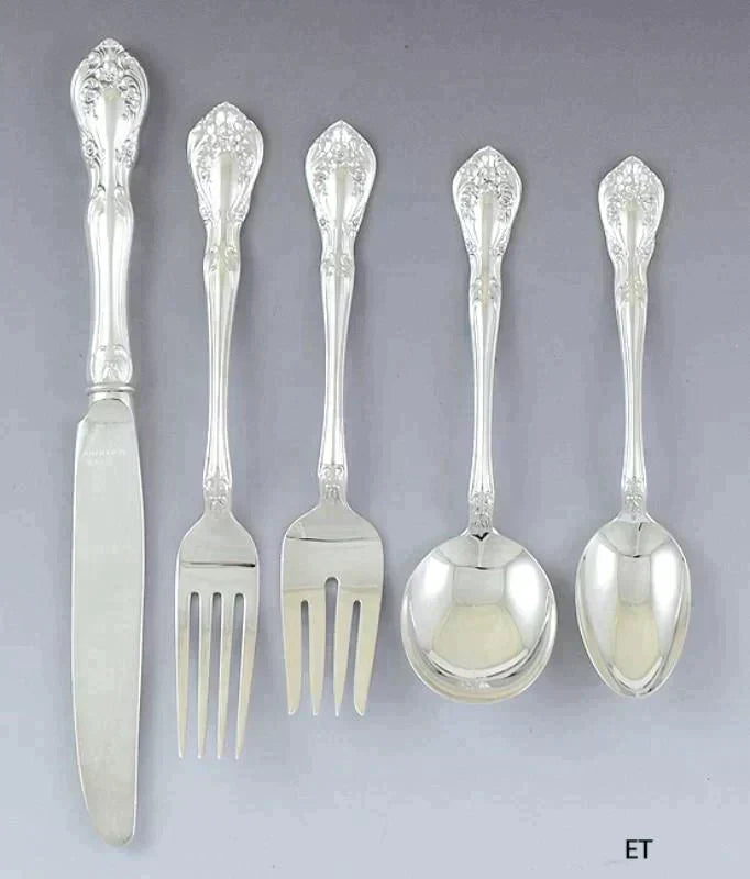 Nice Alvin 36pc Chateau Rose Flatware Set Service for 6
