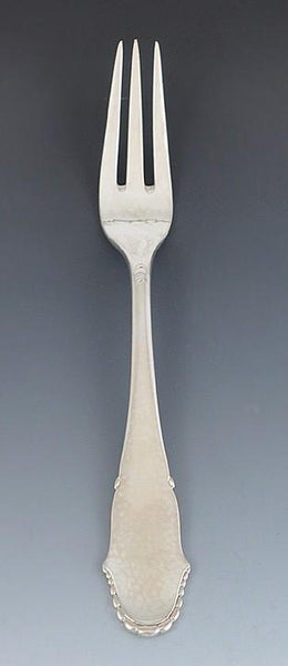 40pc Antique c1925 Danish Hand Hammered Silver Spoon Fork Flatware Set