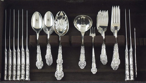 Fab Reed Barton Sterling Silver French Renaissance 39pc Flatware Set Serves 8