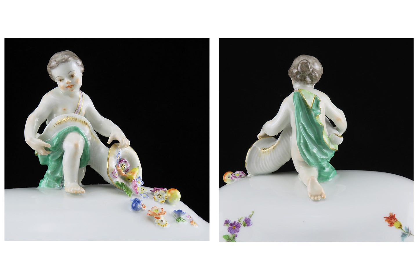 Large Perfect Meissen Scattered Flowers Soup Tureen 15 x10x12 inches