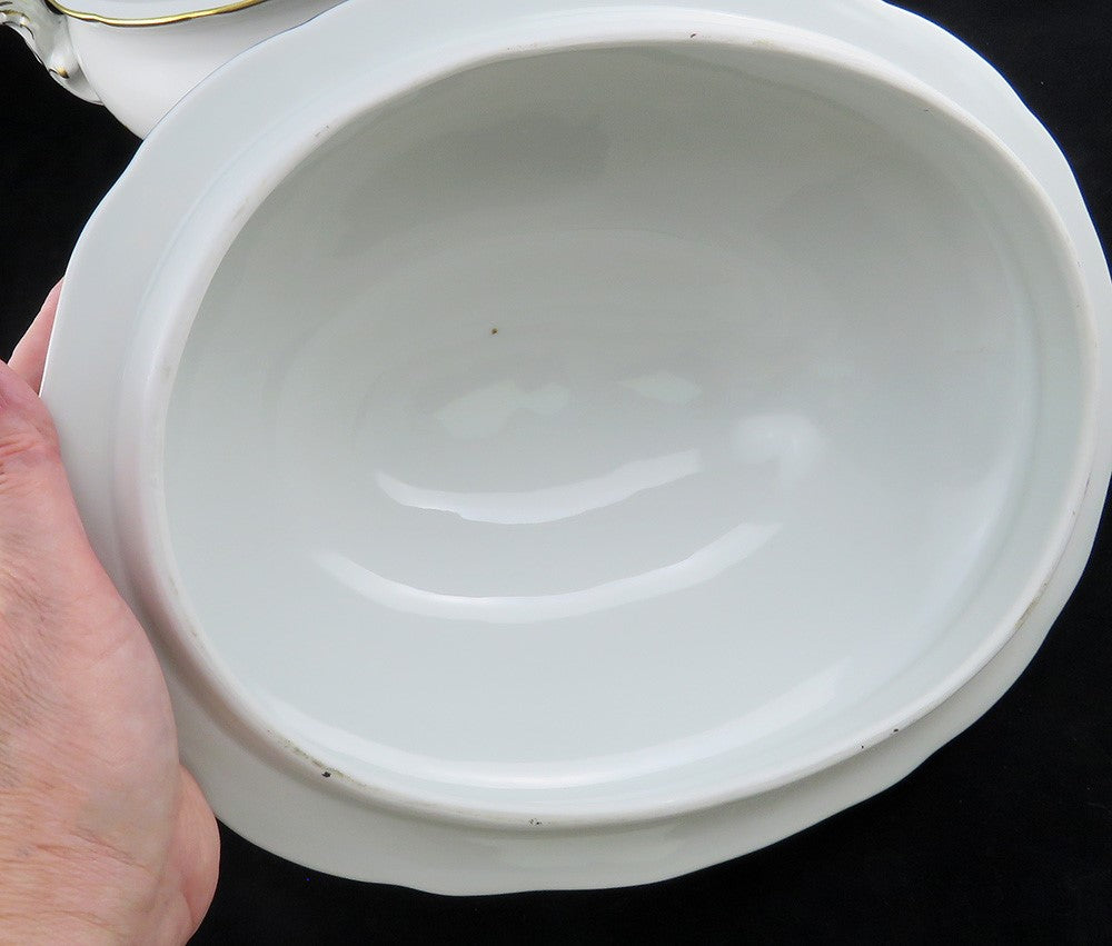 Large Perfect Meissen Scattered Flowers Soup Tureen 15 x10x12 inches