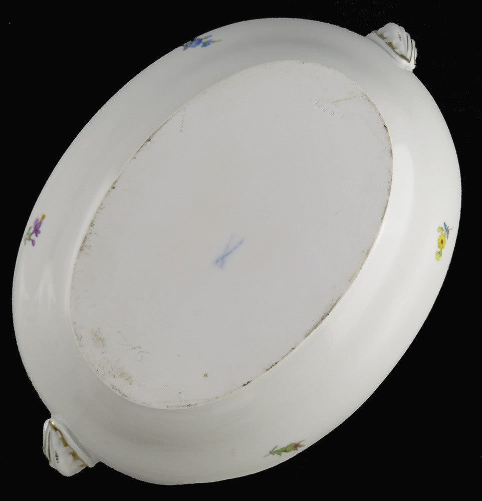 Large Perfect Meissen Scattered Flowers Soup Tureen 15 x10x12 inches