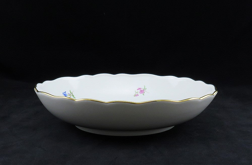 Large Perfect Meissen Scattered Flowers Round Serving Bowl 10" Diameter