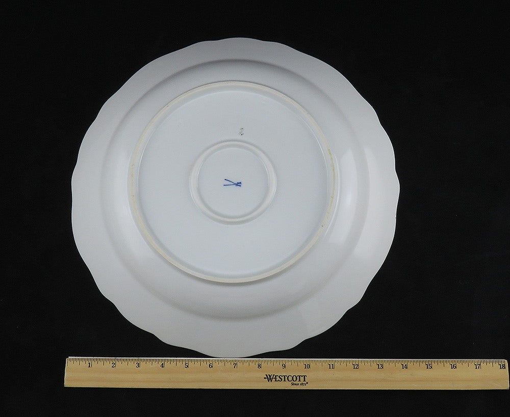 Large Perfect Meissen Scattered Flowers Round Serving Bowl 14" Diameter