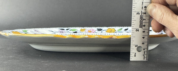 c1895 English Stone China Flying Bird Oval Meat Fish Serving Platter by Ashworth