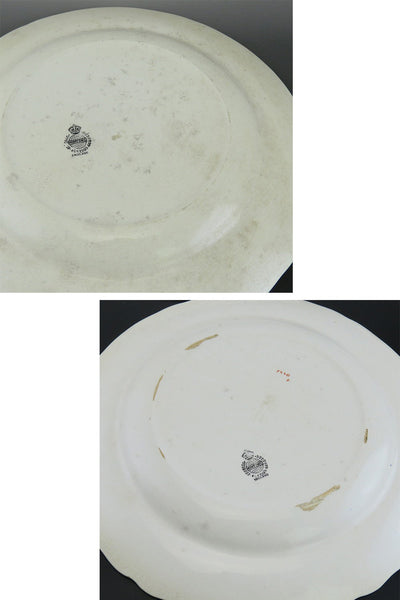 11 Antique Minton England Porcelain Basket of Flowers Lunch Salad Plates 9"
