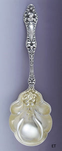 Art Nouveau Alvin Sterling Silver Orange Blossom Serving Scoop Spoon 9.25"