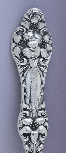 Art Nouveau Alvin Sterling Silver Orange Blossom Serving Scoop Spoon 9.25"