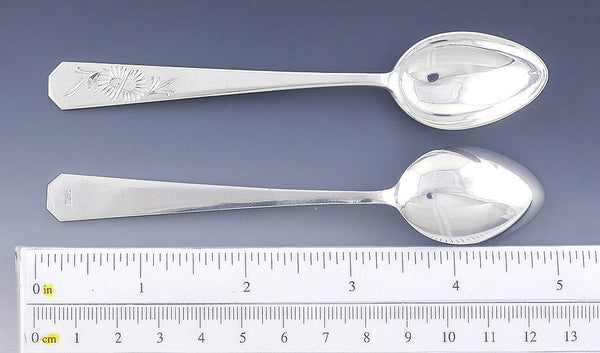 6 Wonderful Quality High Purity Silver Korean Silver Demitasse Coffee Spoons