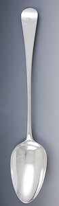 Fine Antique 1816 English Georgian Sterling Silver Stuffing Serving Spoon