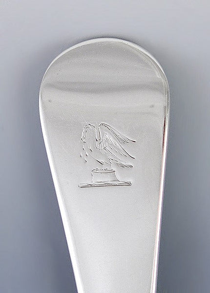 Fine Antique 1816 English Georgian Sterling Silver Stuffing Serving Spoon