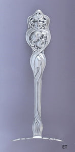 Rare Unger Brothers Sterling Silver Cupid Sunbeams Baby Food Pusher 'Mary'