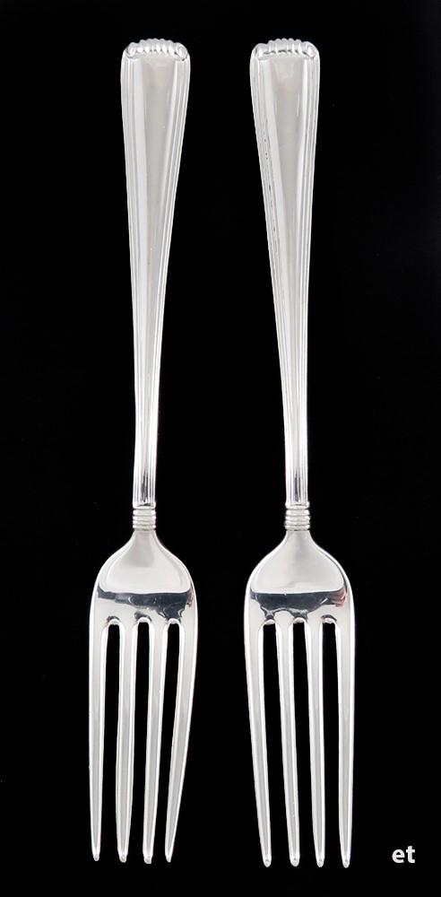 Pair Fine Sterling Silver R. Blackinton & Co Marie Louise Forks
