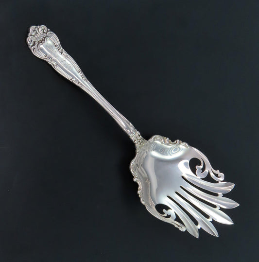 Rare Knowles / Mt Vernon Sterling Silver Angelo Slotted Serving Spoon / Fork