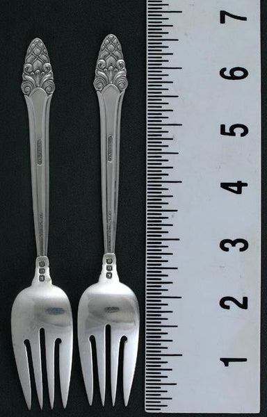 4 Gorham Sovereign Sterling Silver Salad Forks 6 1/2" NO MONOS