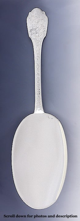 Antique c1900 French 950 Sterling Silver Puiforcat Cake Casserole Server 9.5"