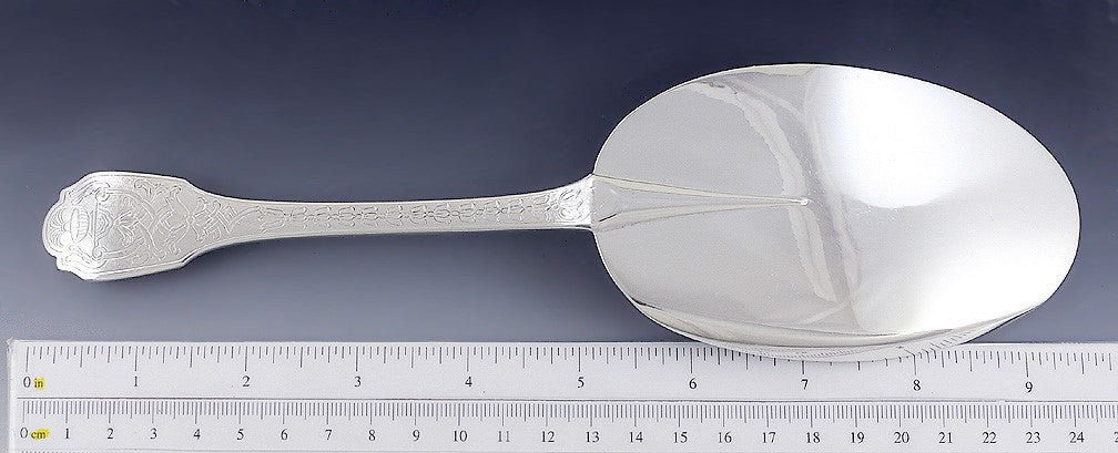 Antique c1900 French 950 Sterling Silver Puiforcat Cake Casserole Server 9.5"