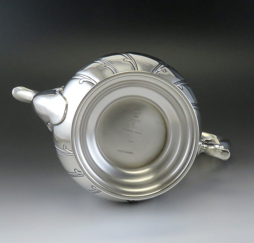 Fine Vintage 1983 Gorham Chantilly Hand Chased Sterling Silver Coffee Pot