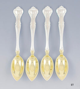 4 Gorham Sterling Silver Cromwell Citrus Grapefruit Fruit Spoons 5 3/4"