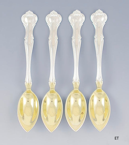 4 Gorham Sterling Silver Cromwell Citrus Grapefruit Fruit Spoons 5 3/4"