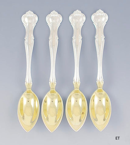 4 Gorham Sterling Silver Cromwell Citrus Grapefruit Fruit Spoons 5 3/4"