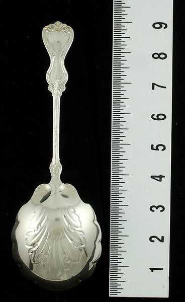 Antique c1900 Whiting Duke of York Sterling Silver Berry Casserole Serving Spoon