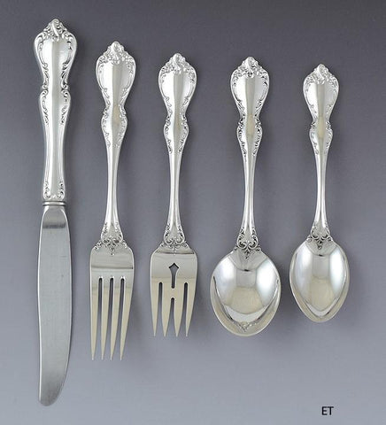 18pc Sterling Silver Towle Debussy Flatware Dinner Service Place Setting