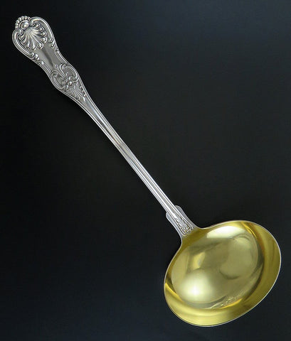 George Wolf Louisville Kentucky Southern Sterling Silver Old King Soup Ladle