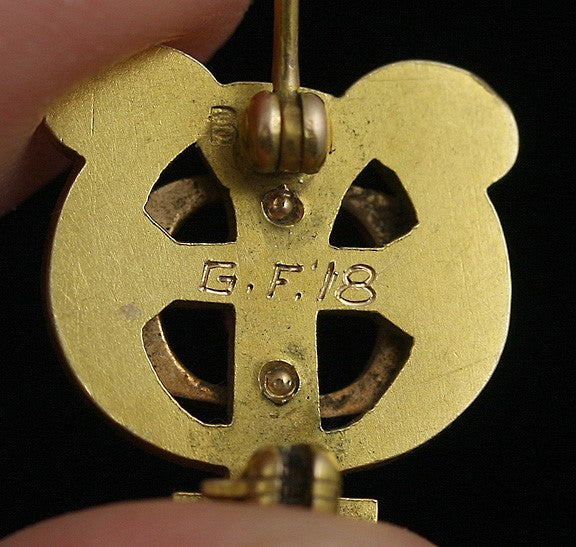 Phi Theta Upsilon 14k Gold Ruby Optometry Fraternity Pin 1918