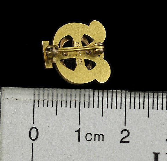 Phi Theta Upsilon 14k Gold Ruby Optometry Fraternity Pin 1918