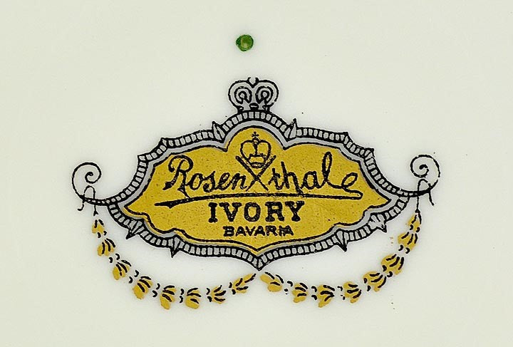 7 Fine Luxury Bavarian Rosenthal Gilded Ivory Dinner Plates