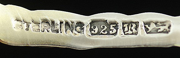 6 Roden Bros Louis XV Pattern Sterling Demitasse Spoons