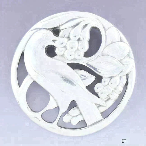 Charming Georg Jensen Sterling Silver Bird Pin / Brooch 53