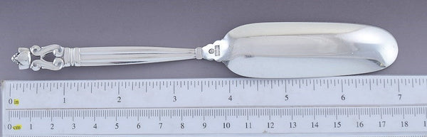 Fine Georg Jensen Danish Sterling Silver Acorn 1915 Cheese Marrow Scoop