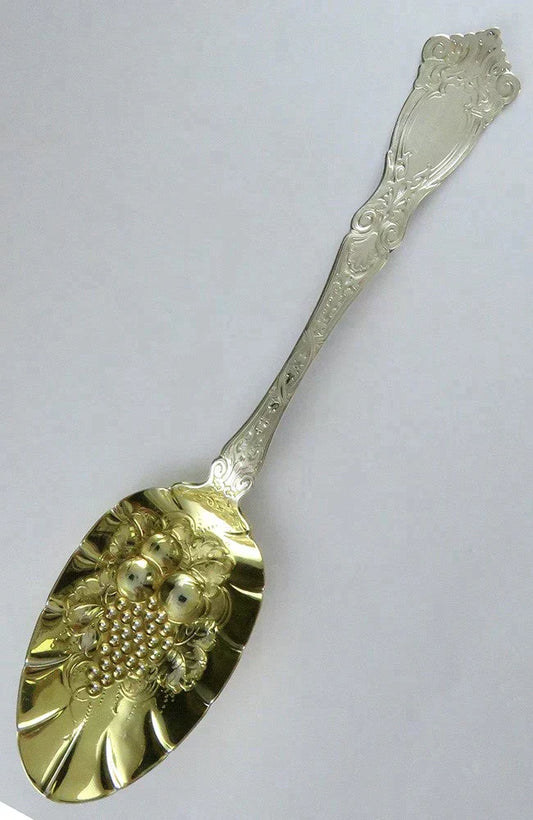 Antique Sterling Silver Wallace Berain 1907 Fruit Bowl Serving Spoon