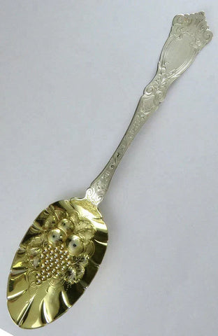 Antique Sterling Silver Wallace Berain 1907 Fruit Bowl Serving Spoon