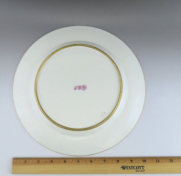12 Antique 1920s Royal Doulton Porcelain Fine China Gold Gilded Dinner Plates