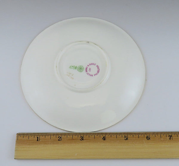 12 Antique 1920s Royal Doulton Gold Gilded Porcelain Tea Cup Saucers 6 1/8"
