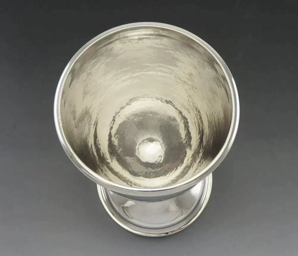 Antique 1856 Boston Coin Silver Jones Shreve Brown Water/Wine Goblet Chalice