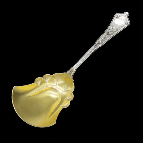 Tiffany & Co Persian 1872 Sterling Silver Gold Bowl Large Serving Scoop Spoon