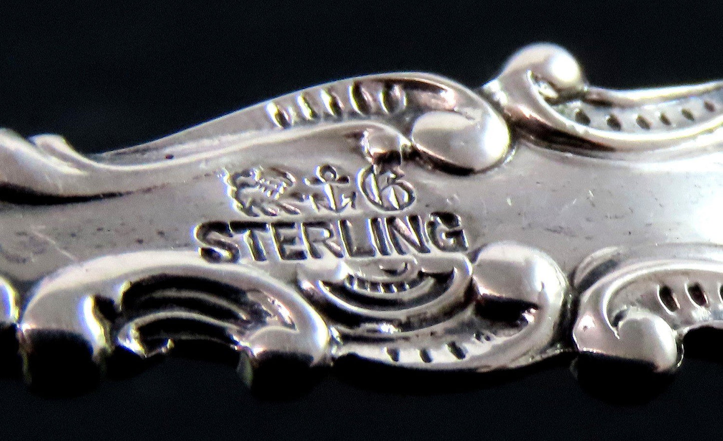 Beautiful Gorham Luxembourg Sterling Silver Pierced Bon Bon Nut Spoon No Mono