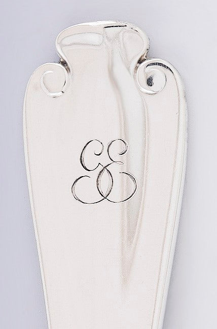 Large Tiffany & Co Flemish Sterling Silver Serving Spoon Gold Wash 9 1/8"
