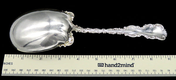 Antique Sterling Silver Whiting Louis XV 1891 Gold Bowl Serving Spoon