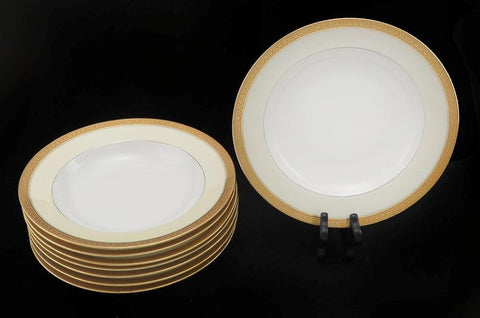 8 Antique Tressemanes Vogt Limoges France Porcelain Fine China Soup/Cereal Bowls