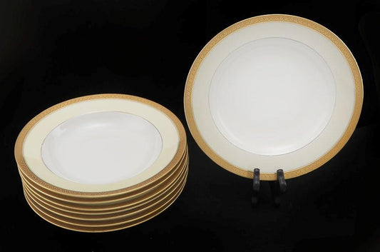 8 Antique Tressemanes Vogt Limoges France Porcelain Fine China Soup/Cereal Bowls